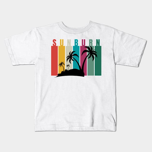 Sunburn Summer Kids T-Shirt by Retrofit